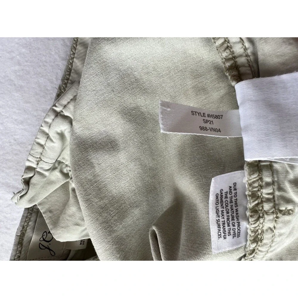 J. Crew Reimagined Women's Ivory Stretch Chino Summer Shorts Size 4 H5807